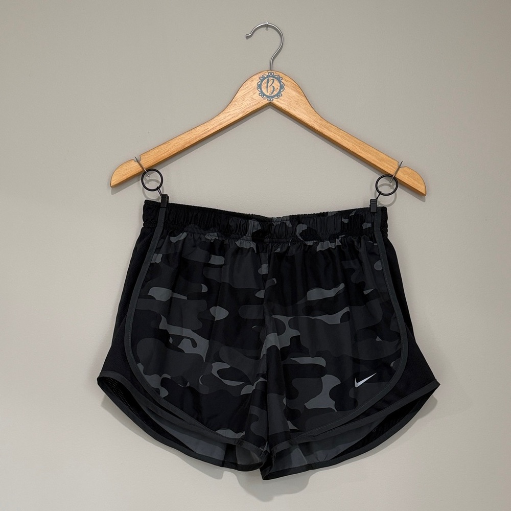 Nike Women's Black Camo Athletic Shorts